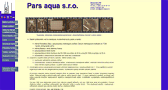 Desktop Screenshot of pars-aqua.cz